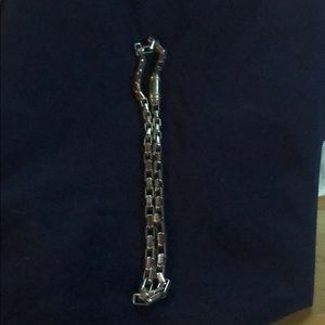Silver tone chain